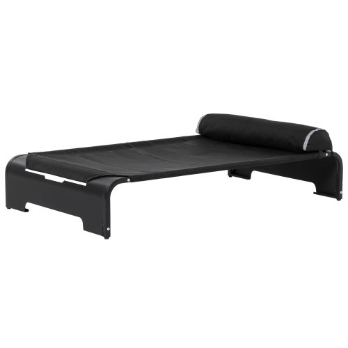 Cama alta para cães Pawhut, preta