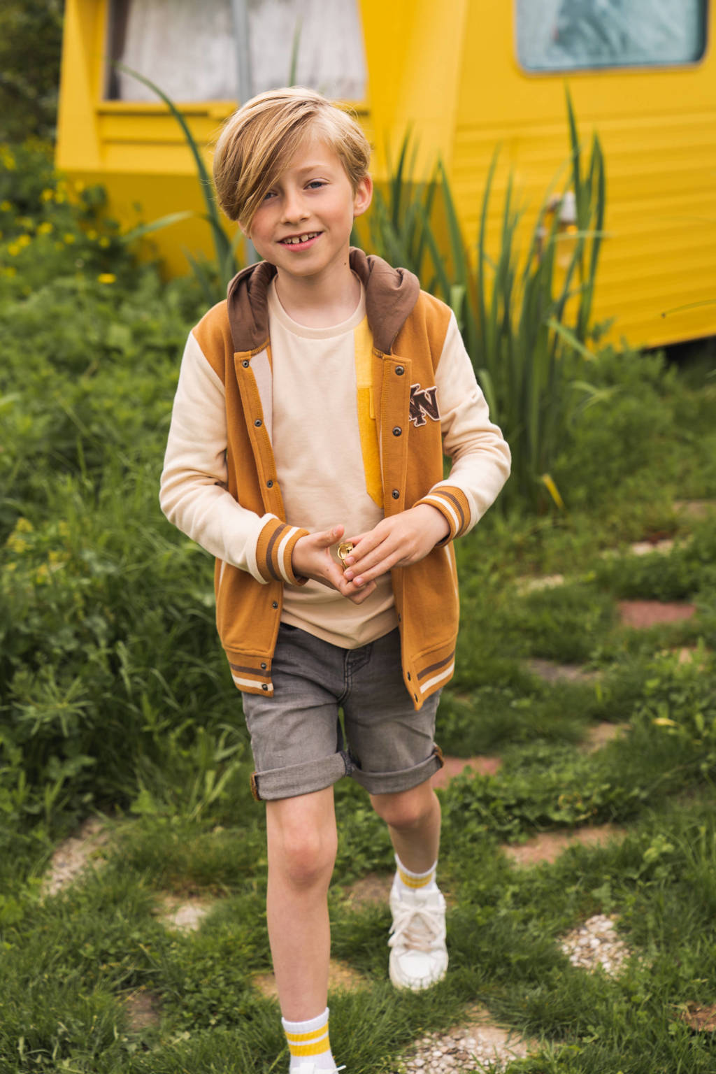Koko Noko denim short grijs