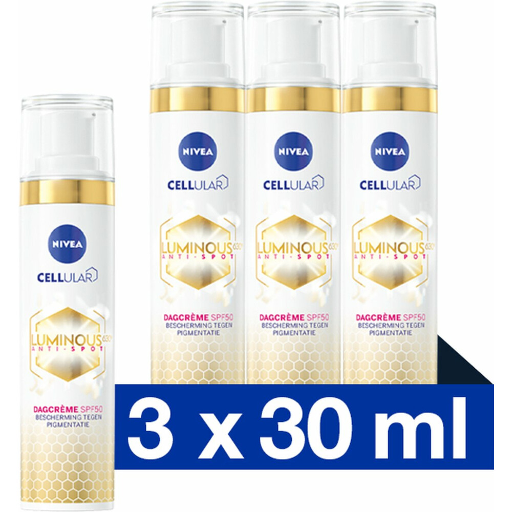 3x Nivea Cellular Luminous Anti-Pigment Dagcrème SPF5040 ml