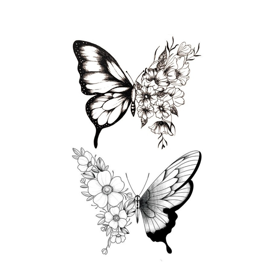(10x5cm) Fake Tätowierung Temporary Tattoo Haut Sticker Aufkleber - Style 6