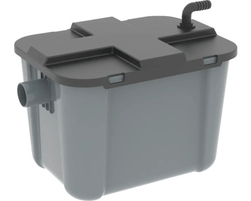HEISSNER vijverfilter complete set inclusief filtermedia, doorstroomvijverfilter 44 W, 8000 l/u, voor vijvers tot 6000 l, met UVC-voorzuiveringsapparaat 9 W