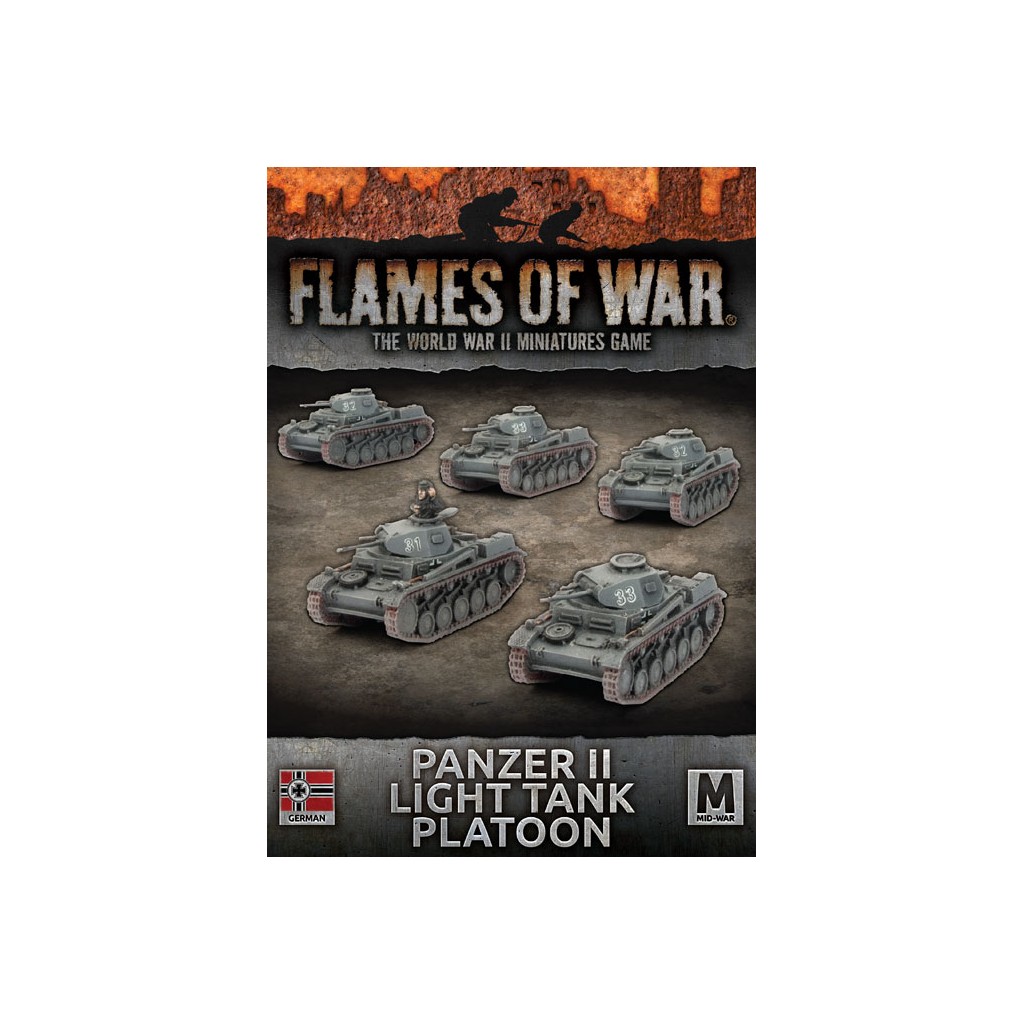Flames of War - Panzer II Light Tank Platoon