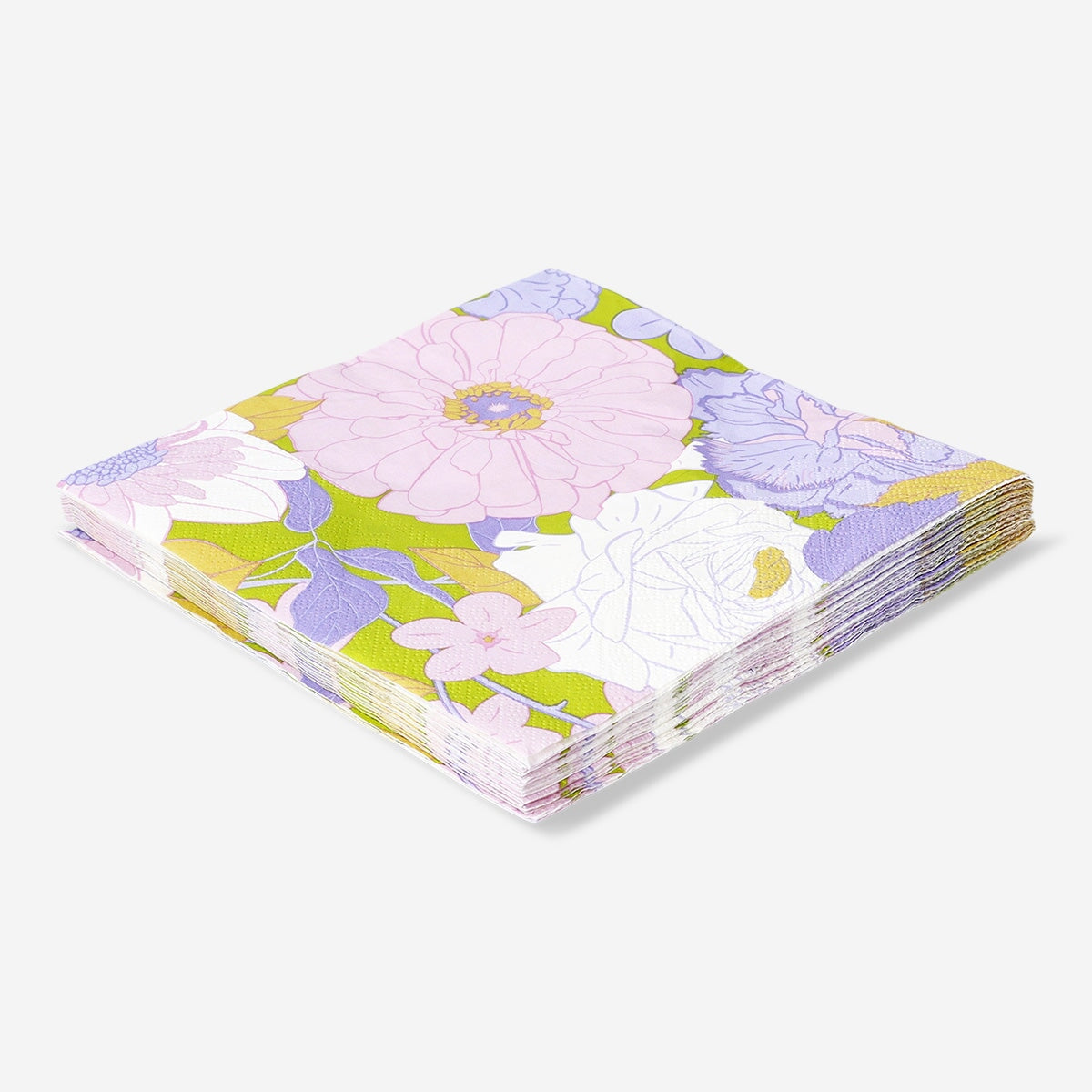 Blomstrede servietter - 16 stk
