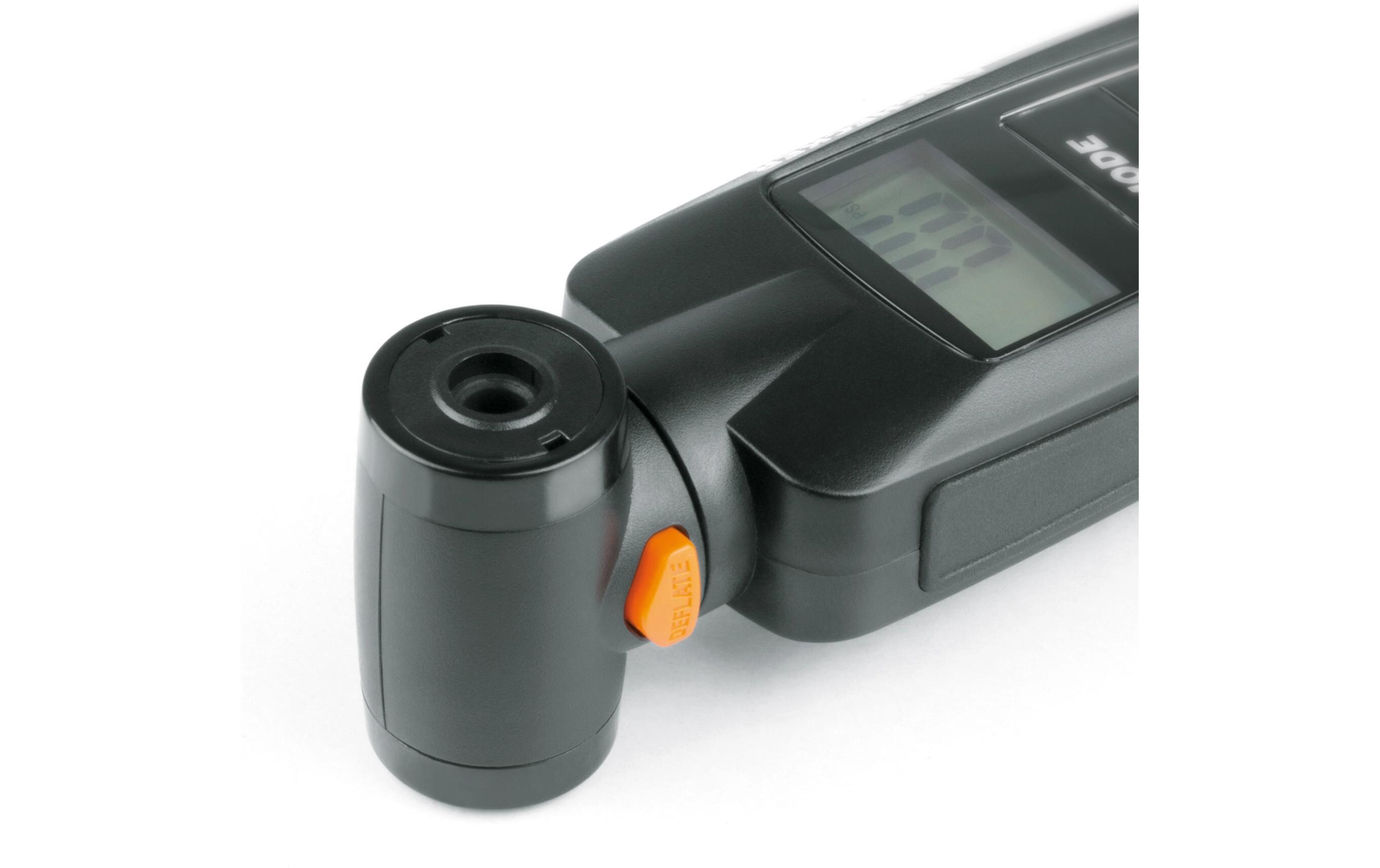 Messgerät Airchecker Drehbarer DuokopfLuftdurckmessgerät für Fahrräder, schwarz