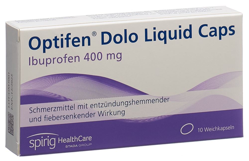 OPTIFEN Dolo Liquid Caps Weichkaps 400 mg Blist 10 Stk