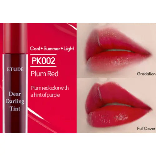 Dear Darling Water Gel Tint PK002 Plum Red