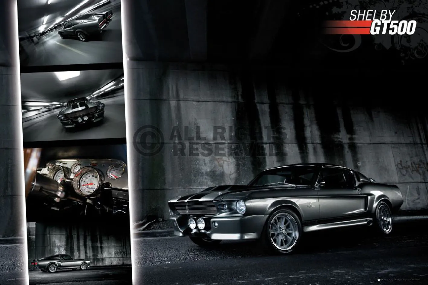 Poster Mustang gt500, 61 x 91 cm