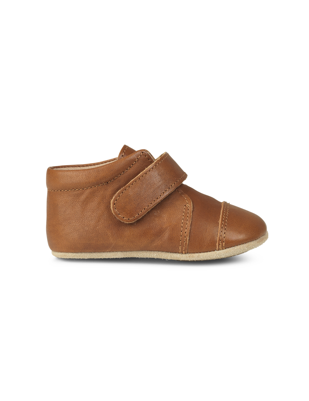 Shoe with Velcro - Cognac