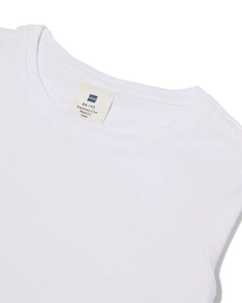 2 t-shirts enfant blanc