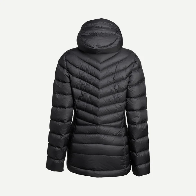 Decathlon Forclaz - Jaqueta puffer feminina com capuz Forclaz MT500