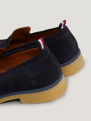 Mocassins de camurça com monograma TH