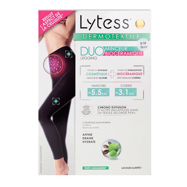 Legging duo minceur biocéramique S/M noir