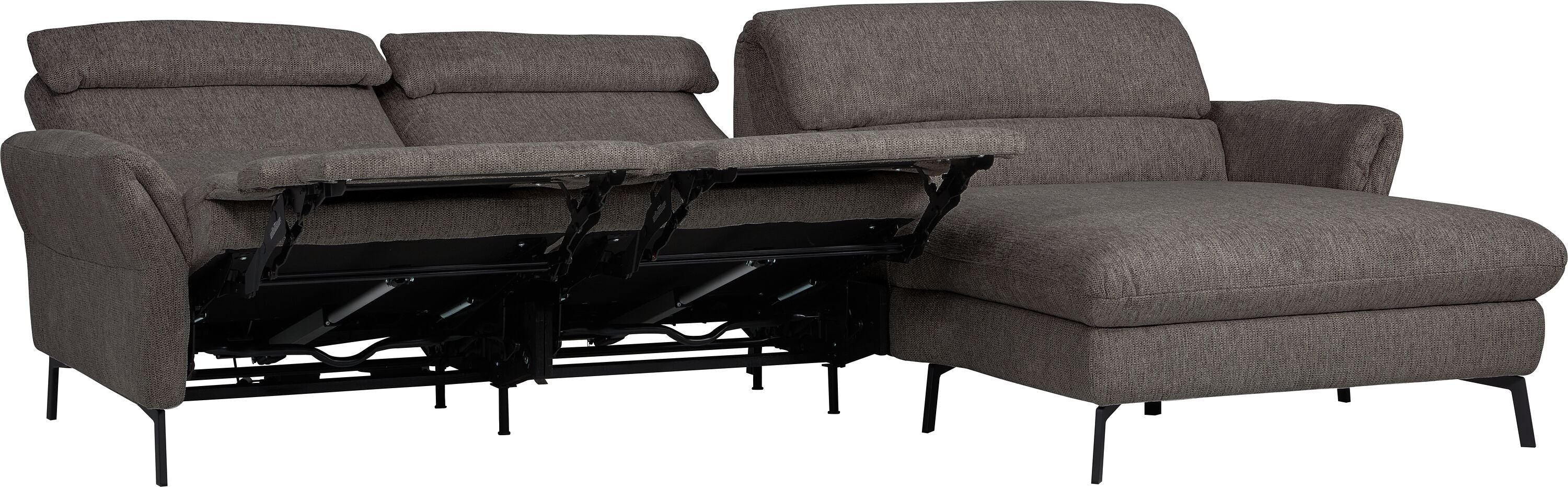 SEBO Ecksofa - Dunkelgrau / B: 284.0 cm x T: 161.0 cm x H: 84.0 cm