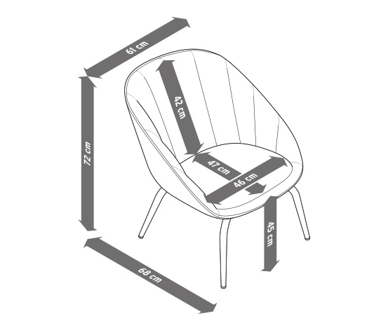 Gepolsterter Stuhl, grau-grün