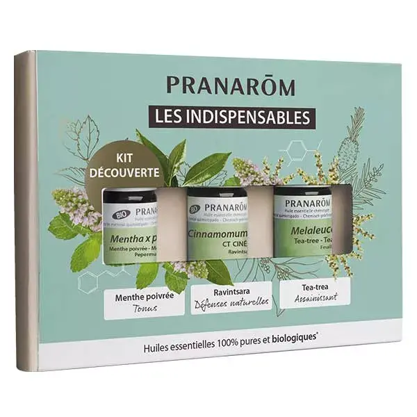 Kit de Presente com Óleos Essenciais Orgânicos Pranarom - O Essencial
