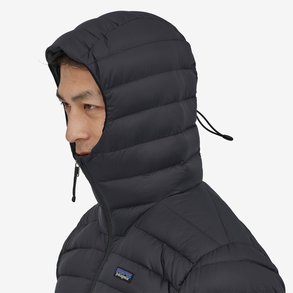 Herren-Daunenpullover mit Kapuze