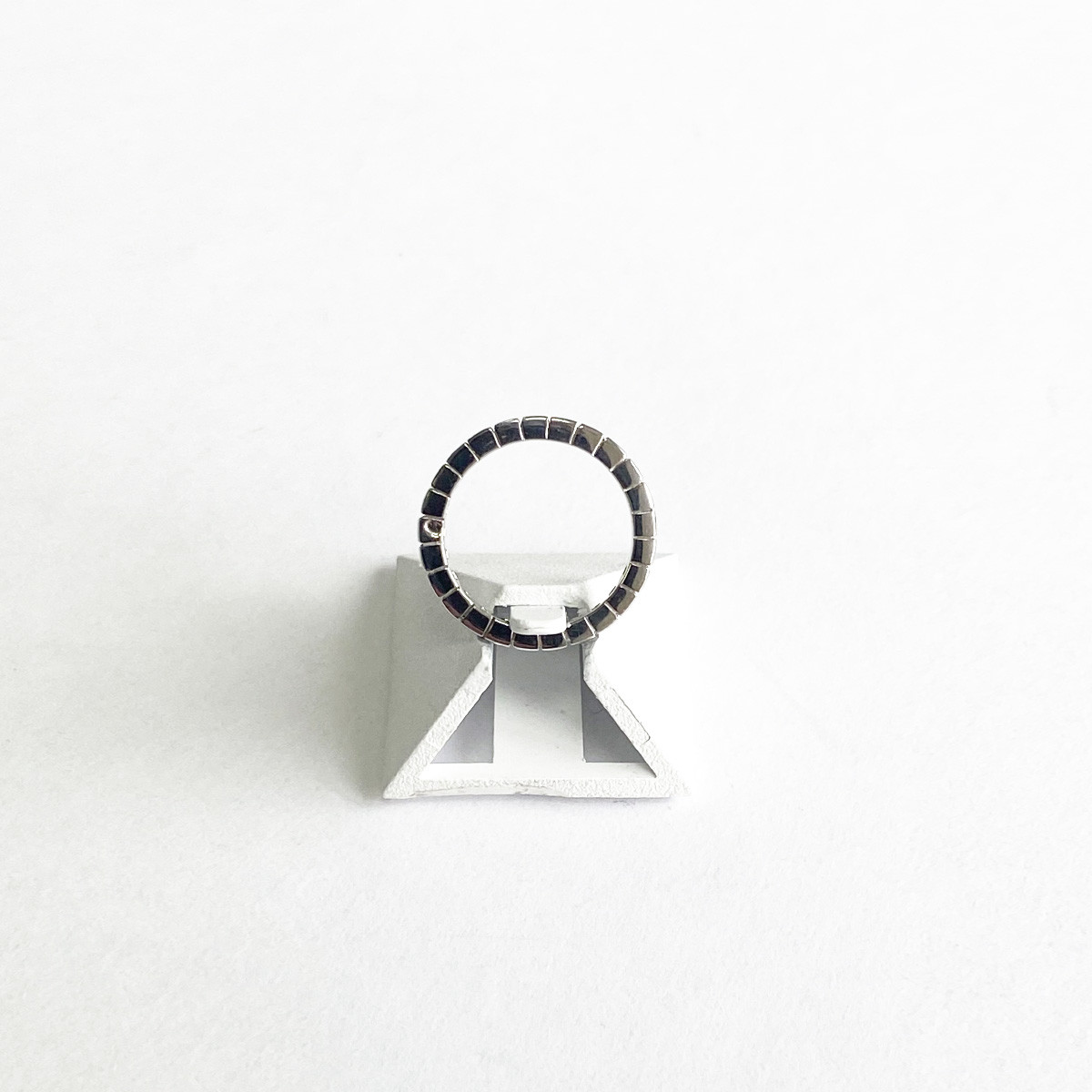 Bague d'occasion tour complet or 750 blanc diamants