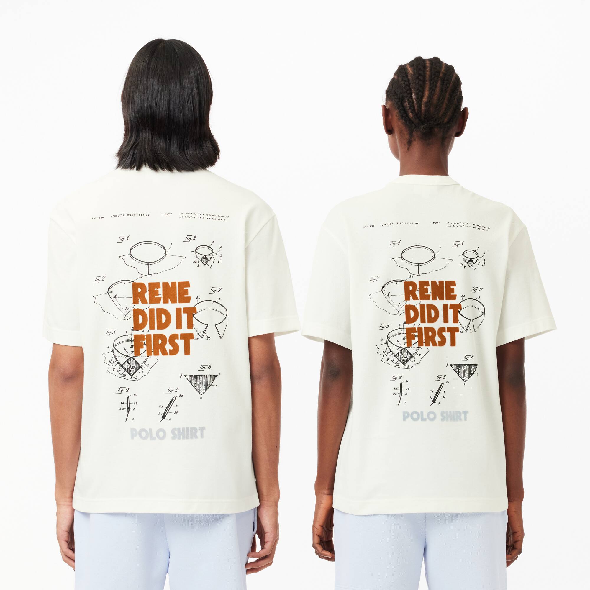 Piqué T-Shirt mit Patent hinten T-Shirts - Weiss - Lacoste - Unisex