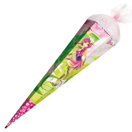 Roth Schultüte 85 cm und Glittereffekten Traumelfe