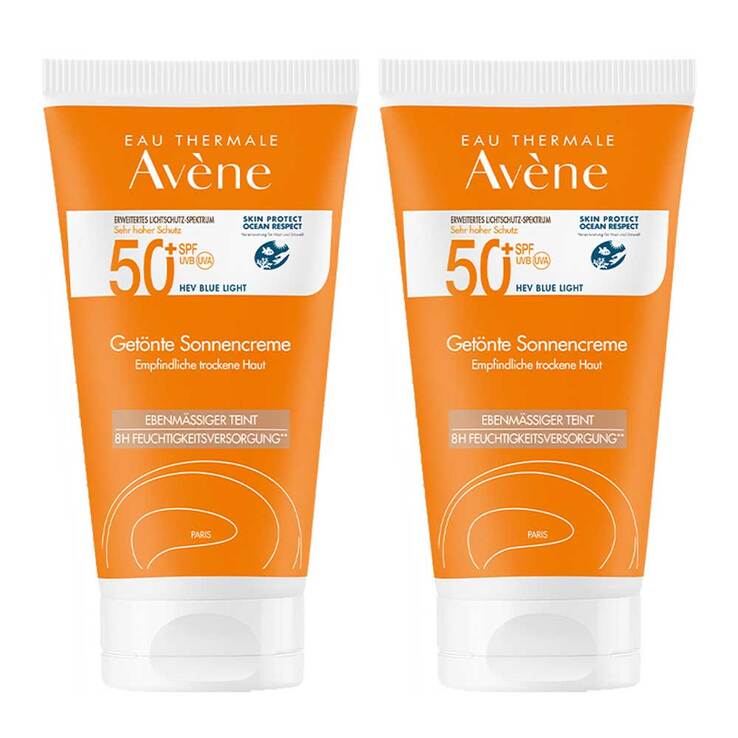 Avene Sonnencreme SPF 50 + getönt, 2x50 ml