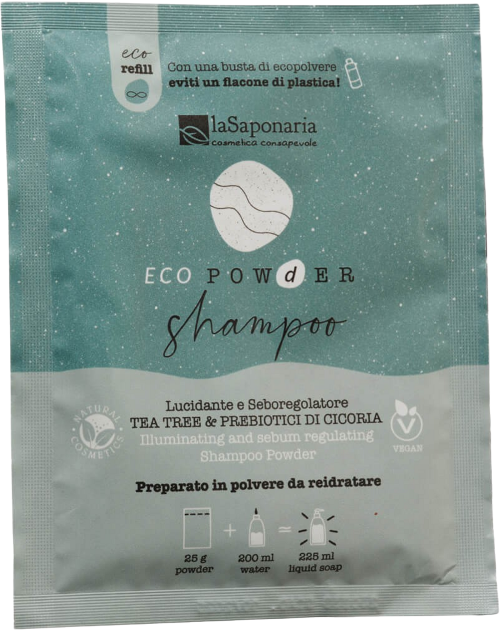La Saponaria  EcoPowder Refill Shampoo Teebaum & Zichorie, 25 g