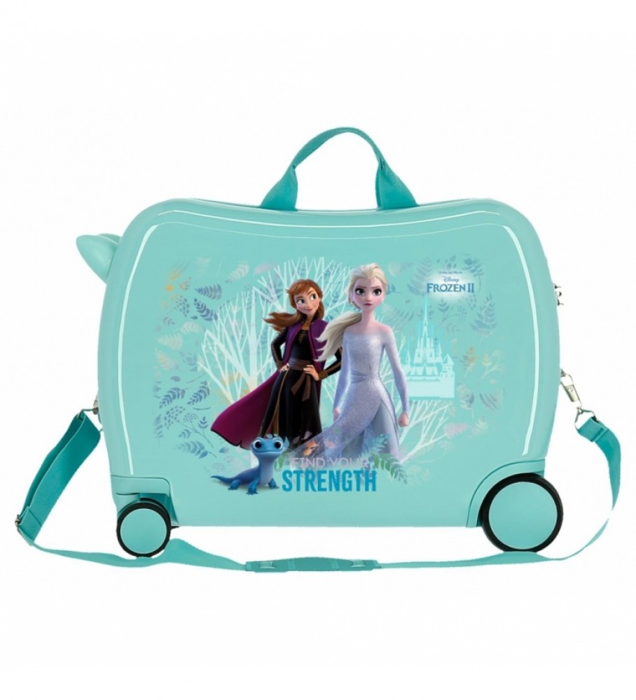Mala infantil Joumma Bags Frozen Find Your Strength com 2 rodas multidirecionais - 38x50x20cm -