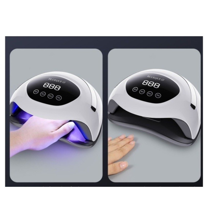 (180W) LED UV Nagellampe Nageltrockner Lichthärtungsgerät mit LED Display und Timer - Weiss / Schwarz