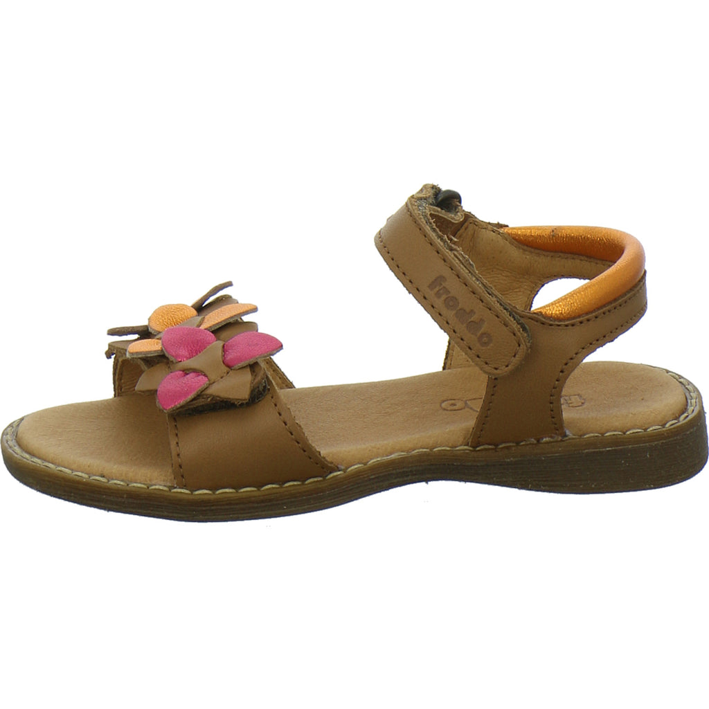 Froddo Sandalen Mädchen Lore Flowers Braun-kombi