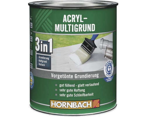 HORNBACH Acryl Multi-Primer Grijs 750 ml