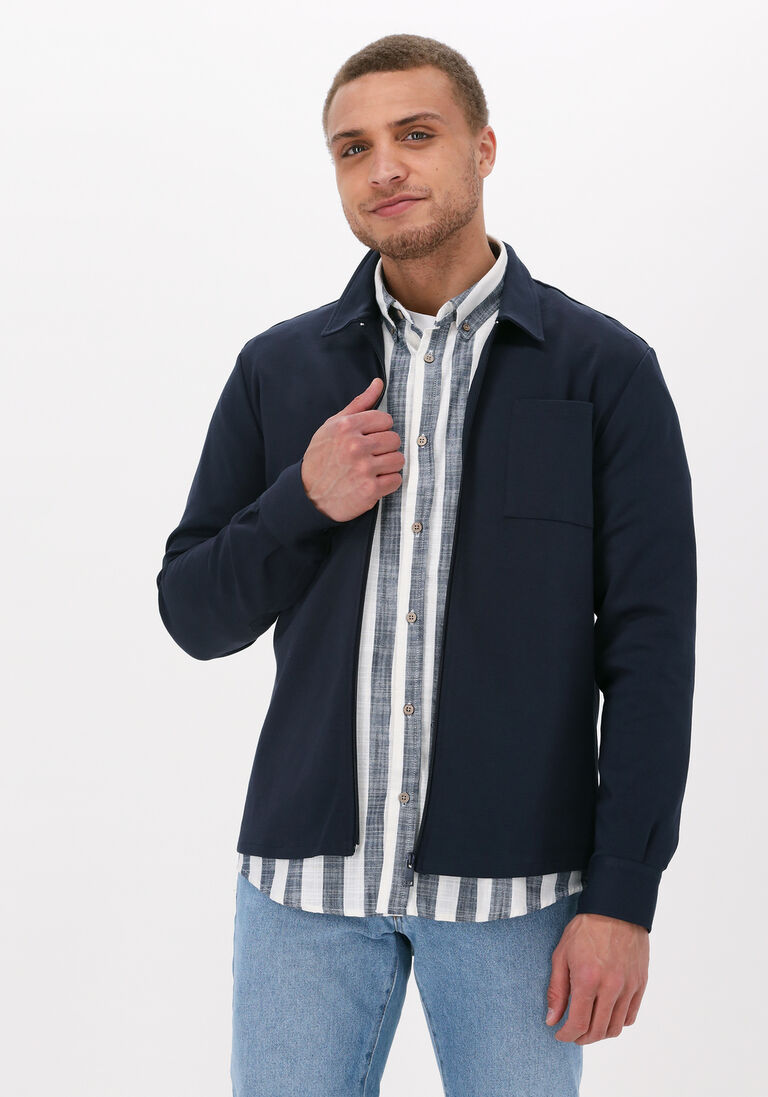 THE GOODPEOPLE donkerblauwe the goodpeople overshirt lord