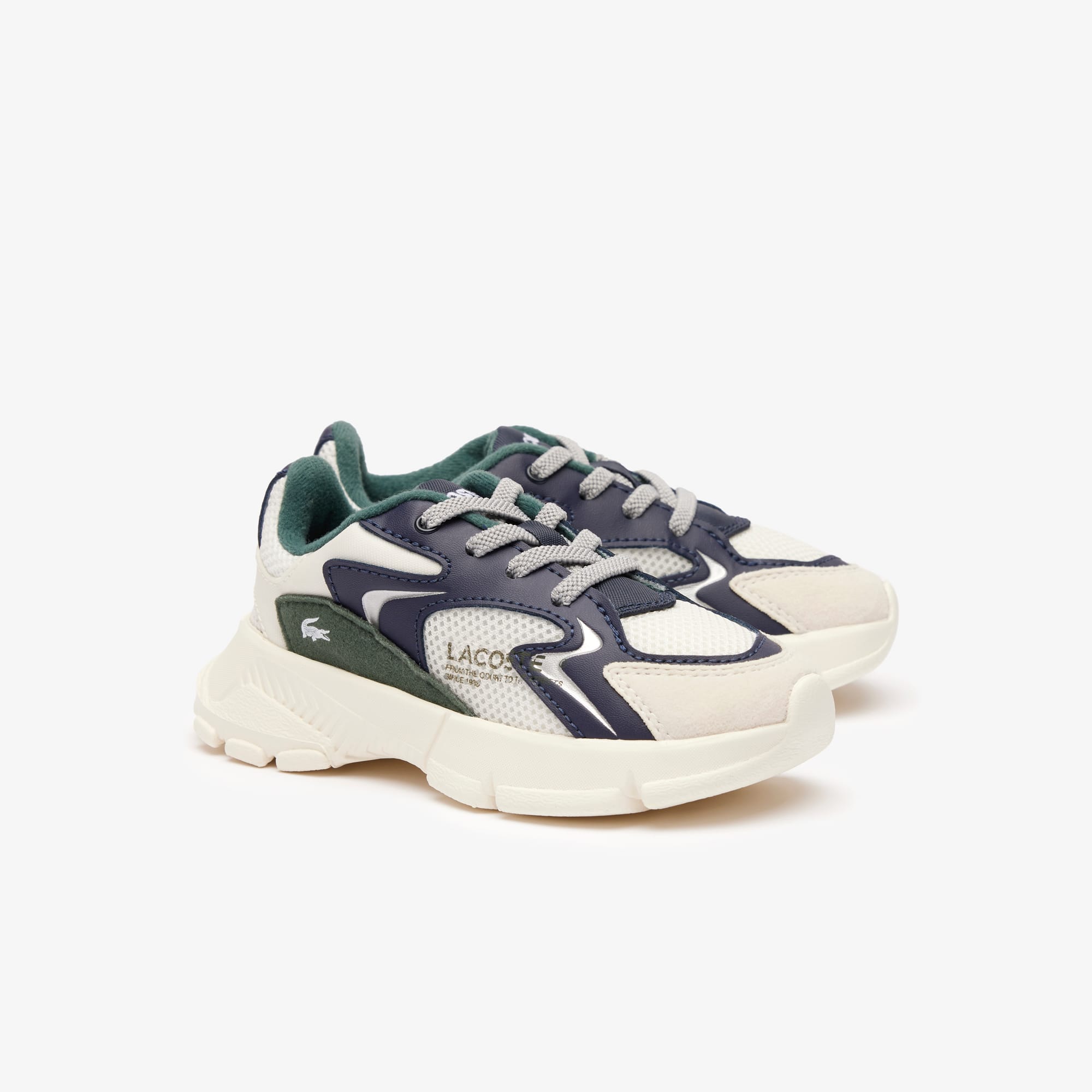 Sneakers L003 Neo bébé en textile Chaussures - Blanc - Lacoste - Enfant
