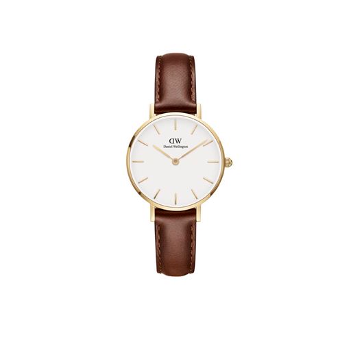 Daniel Wellington Petite St Mawes ADW00100552 Dameur, Guld/Brun, 28 mm