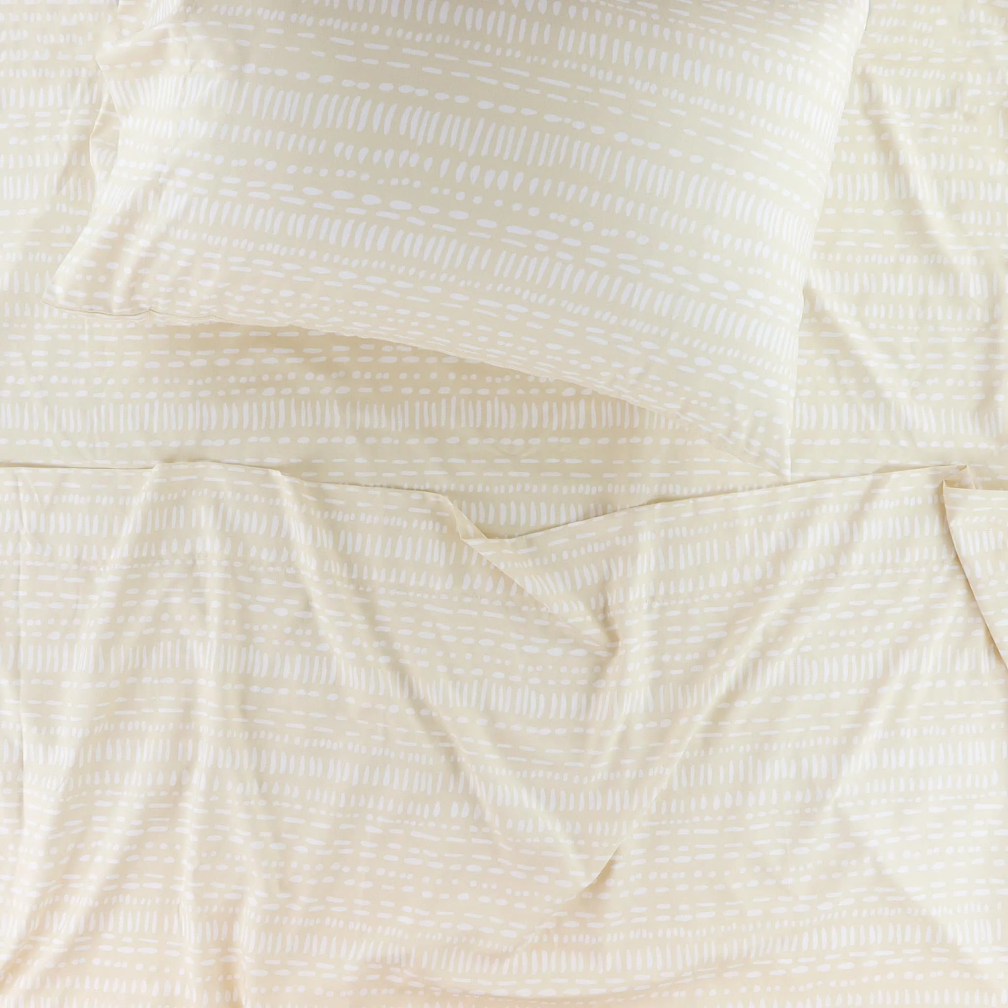 Origami Maison Ensemble Draps Lit Double - Beige