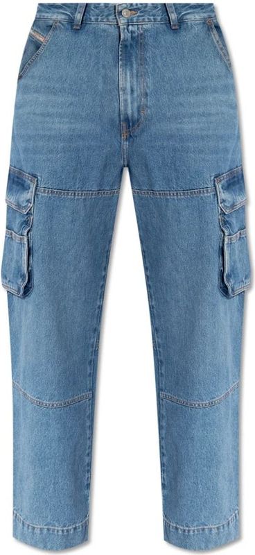 Diesel, Heren, Jeans, Blauw, Maat: W33 L32 Katoen,
