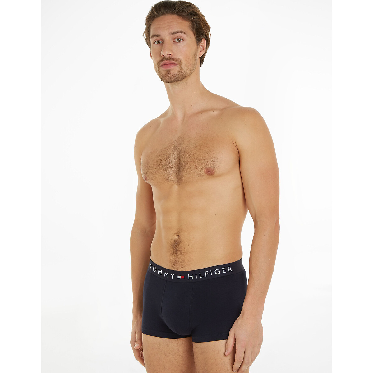 TOMMY HILFIGER<br>Conjunto de 3 cuecas boxer lisas
