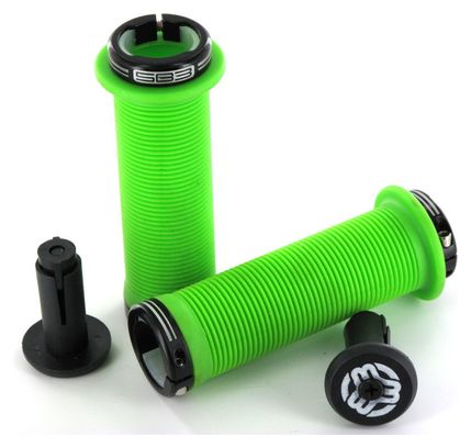 SB3 Grips Chula Lock-on Vert/Noir 130 mm