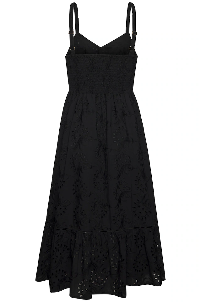 LASCANA Midikleid mit sommerlicher Lochstickerei