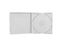 MediaRange - Cd-hylster for lagring - kapacitet: 1 CD/DVD - gennemsigtig (pakke med 100)