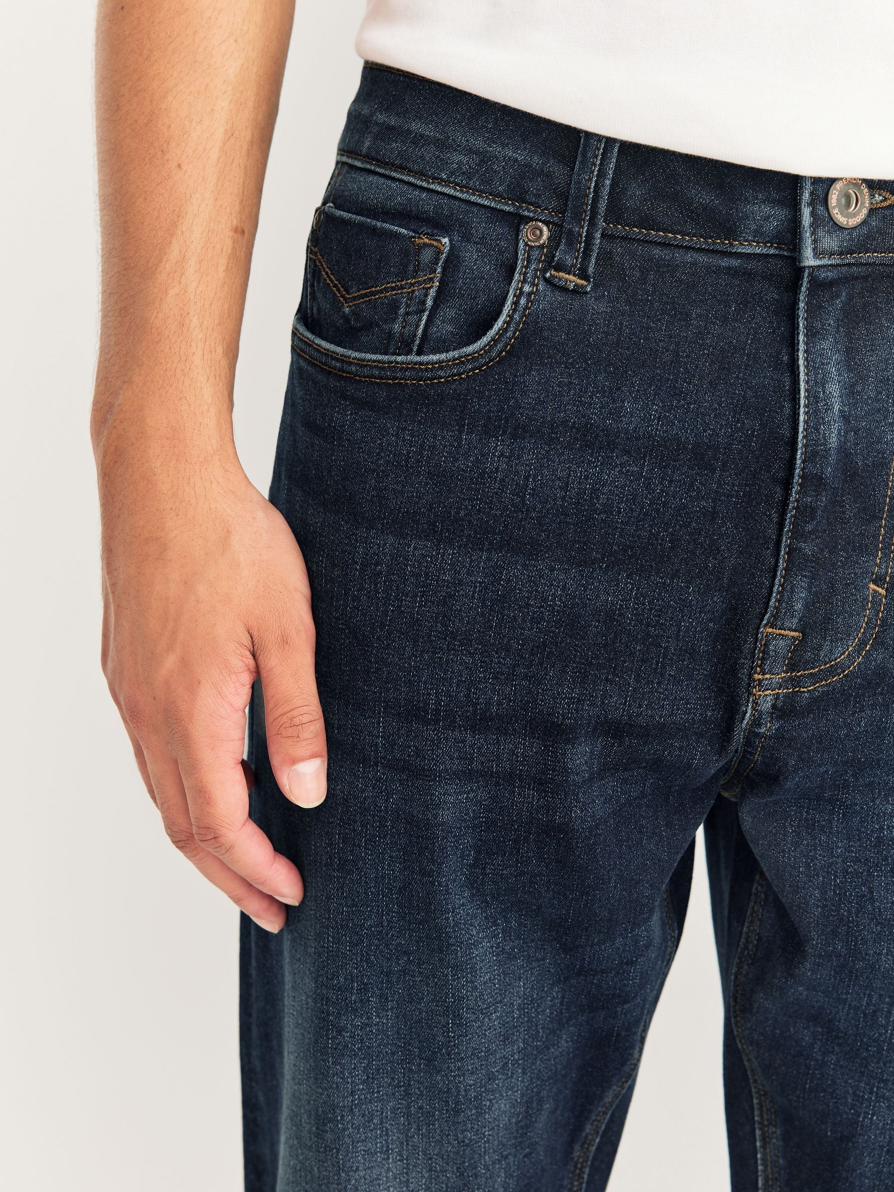 Medium-indigoblauw - Slim Fit - Motionflex jeans