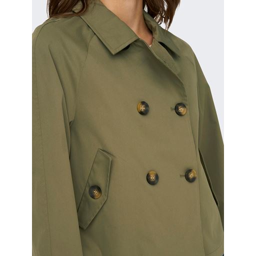 ONLY April Kort Trenchcoat, Aloe, XL