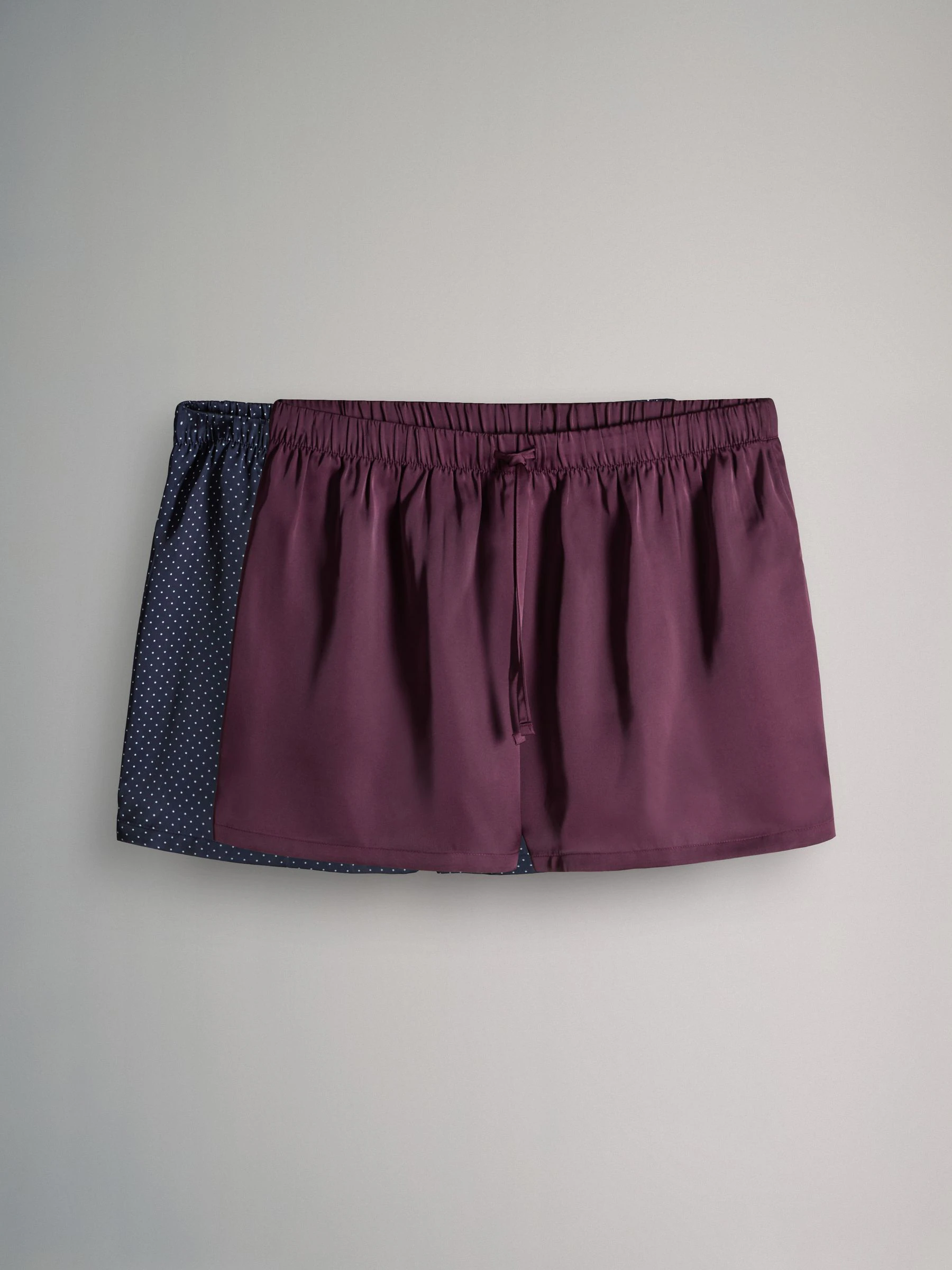 The Set 2 Pack Satin Pyjamas Shorts