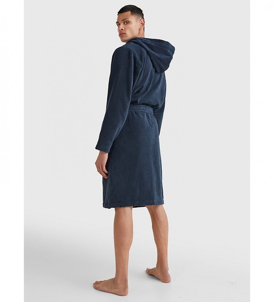 Robe de banho com capuz Tommy Hilfiger cinza