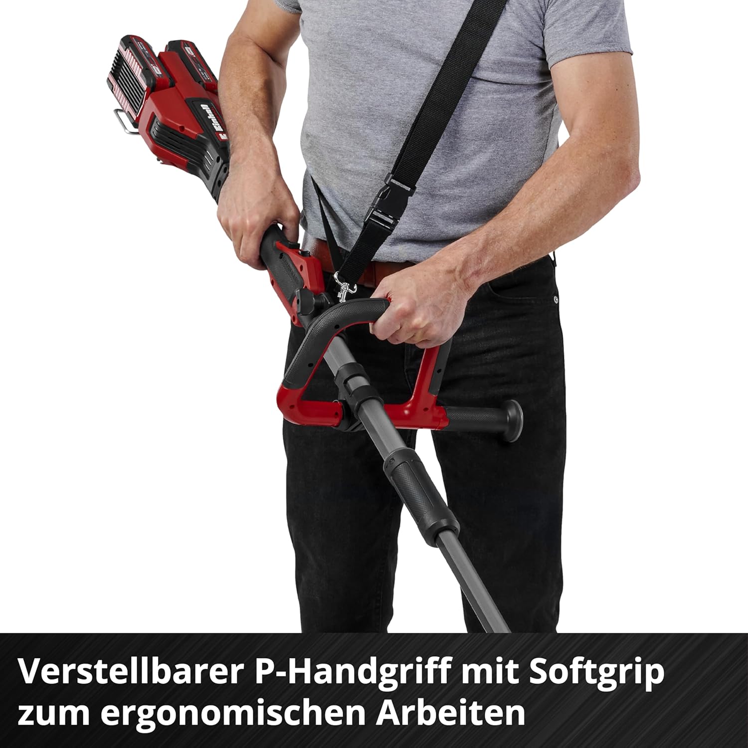 Einhell Professional Akku-Sense GP-BC 36/430 Li P BL - Solo Power X-Change (36 V, Brushless, 43 cm Schnittbreite, P-Handgriff, Doppelfaden, 3-Zahn-Messer, ohne Akku)