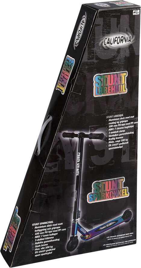 CALIFORNIA CALIF. LAZERPLATED STUNT Sort & blå