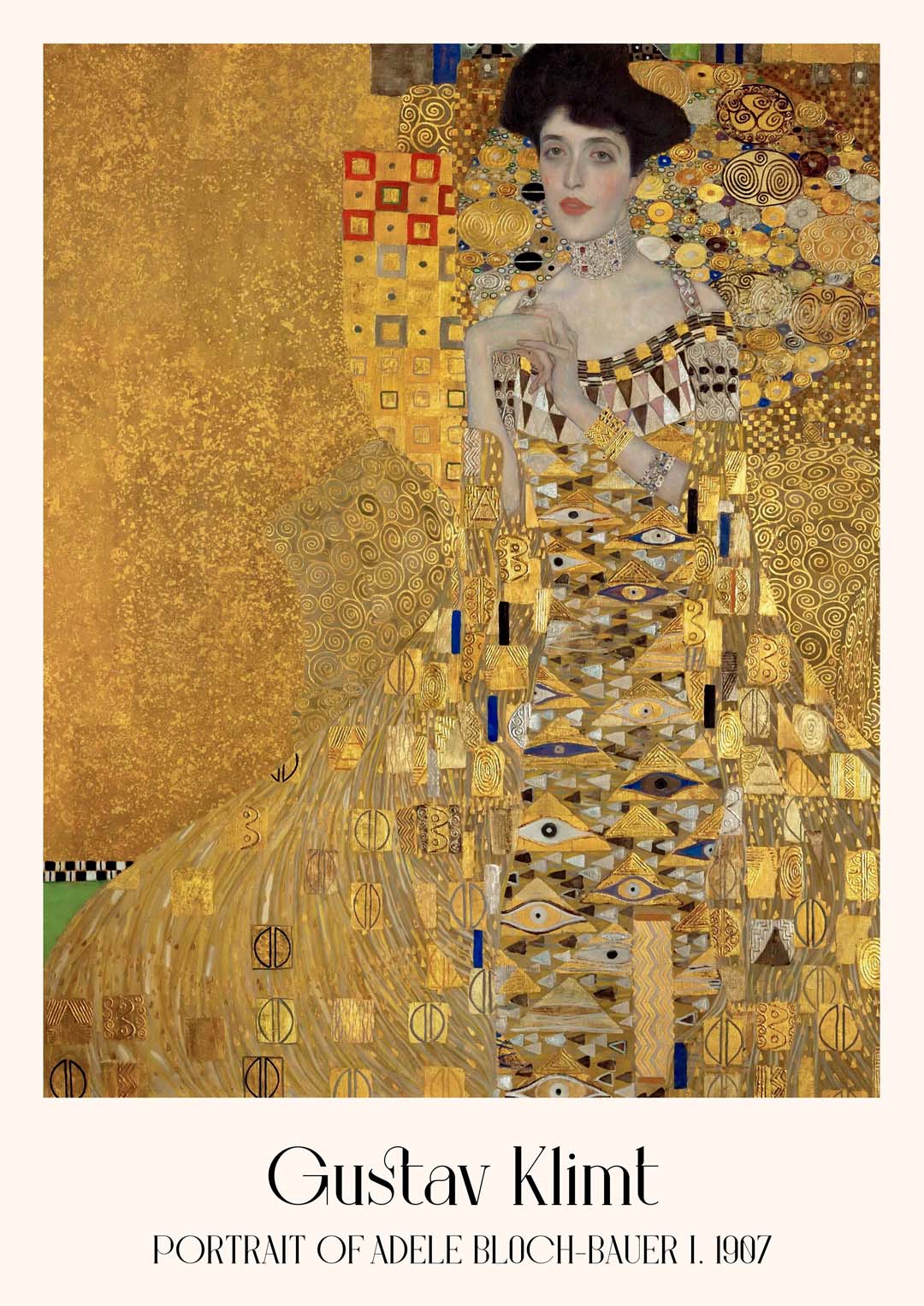 Porträt von Adele Bloch Bauer I by Gustav Klimt