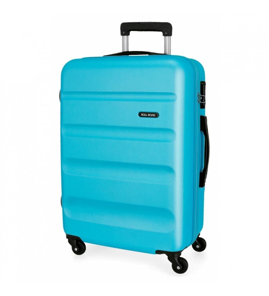 Mala rígida média Roll Road 65cm Roll Road Flex Azul Claro