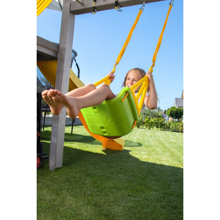 beluga Baby- und Kinderschaukel Swingolino 3 in 1 grüngelb
