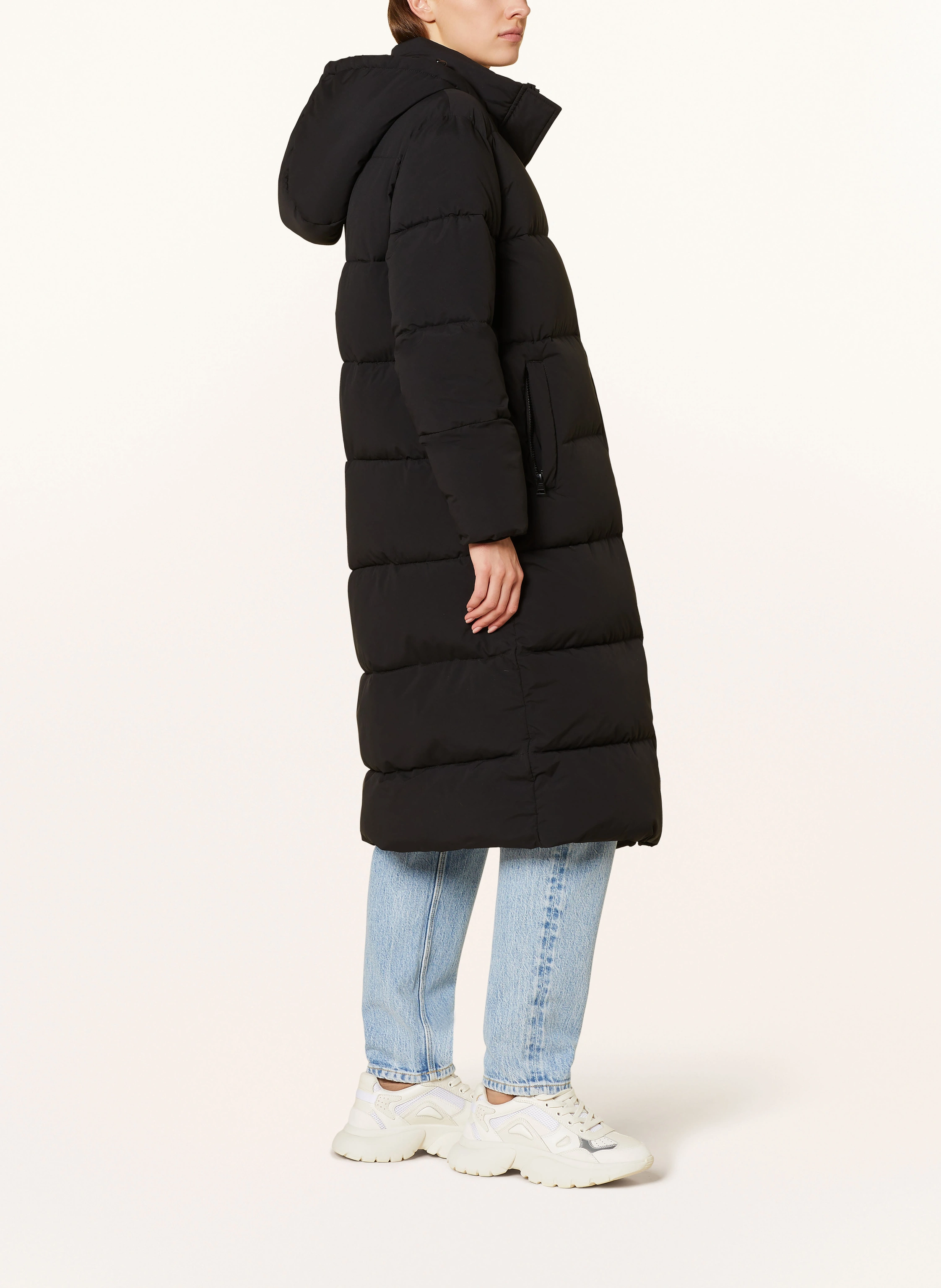 GUESS JEANS Steppmantel mit abnehmbarer Kapuze