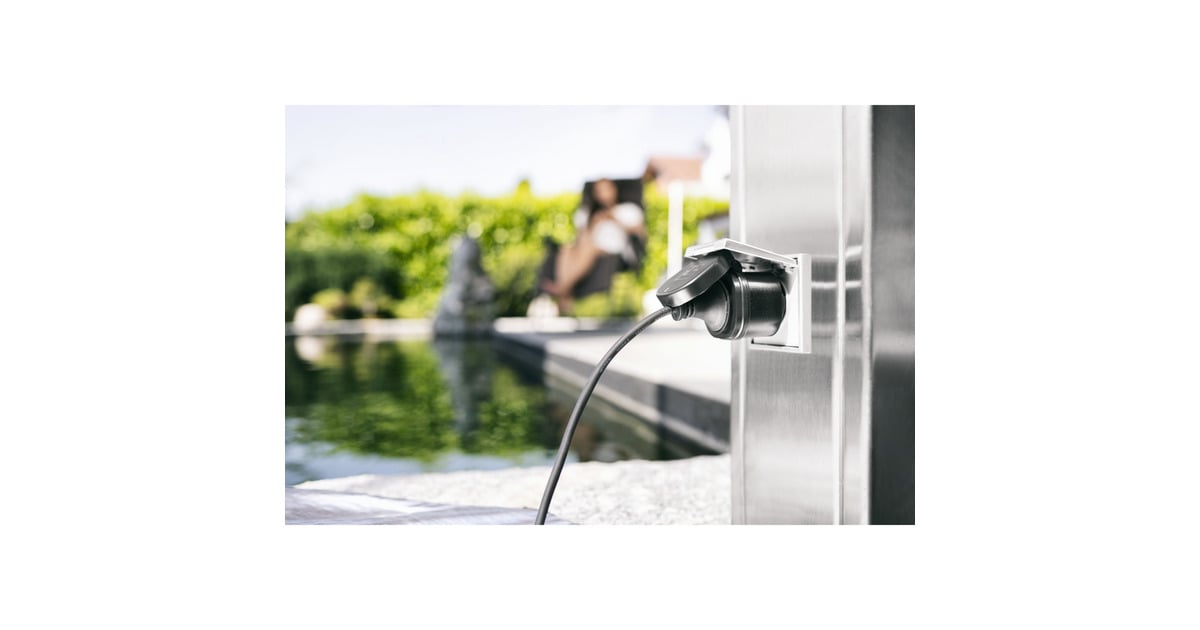 BrennenstuhlConnect Smart Plug WA 3600 XS03 voor buiten IP44 stekkerdoos  (Zwart, 2.4 GHz WiFi, Alexa, Google, Matter)