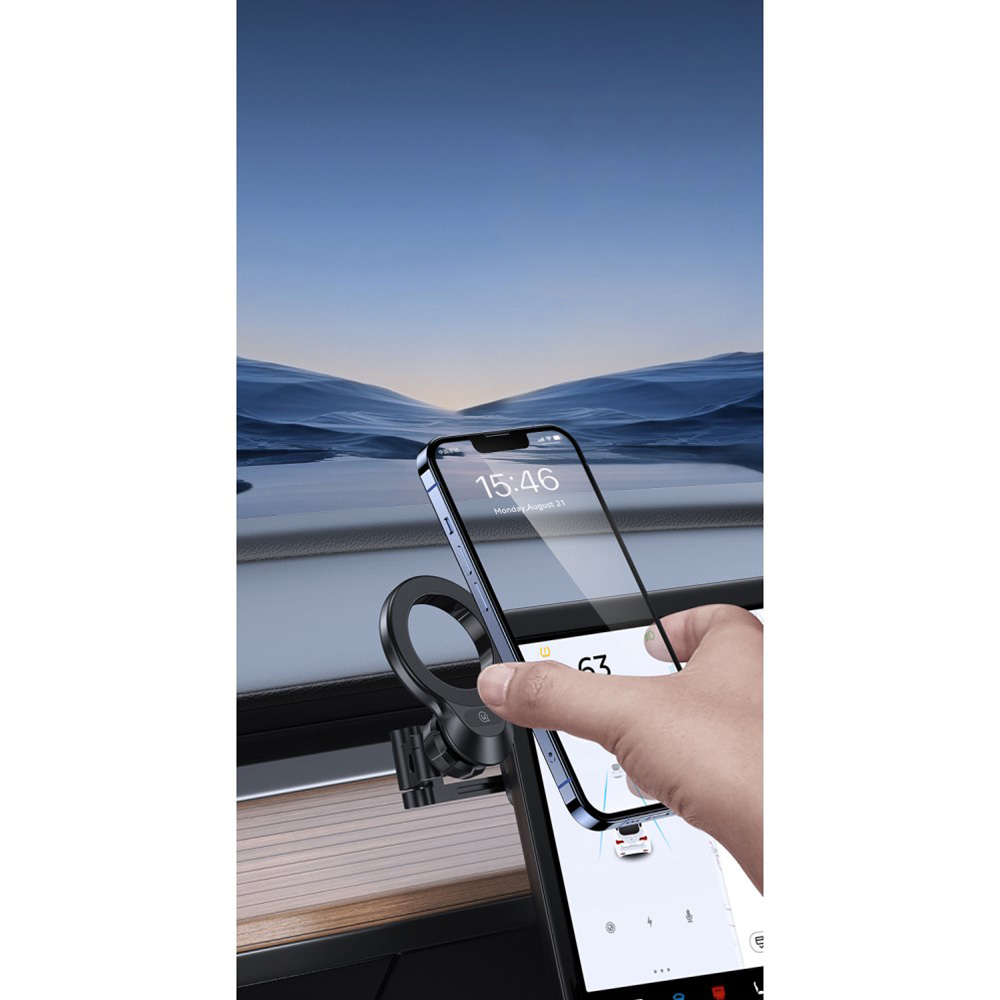 Universal Magnetische Auto Smartphone Halterung für Armaturenbrett 360° Drehbar - Schwarz